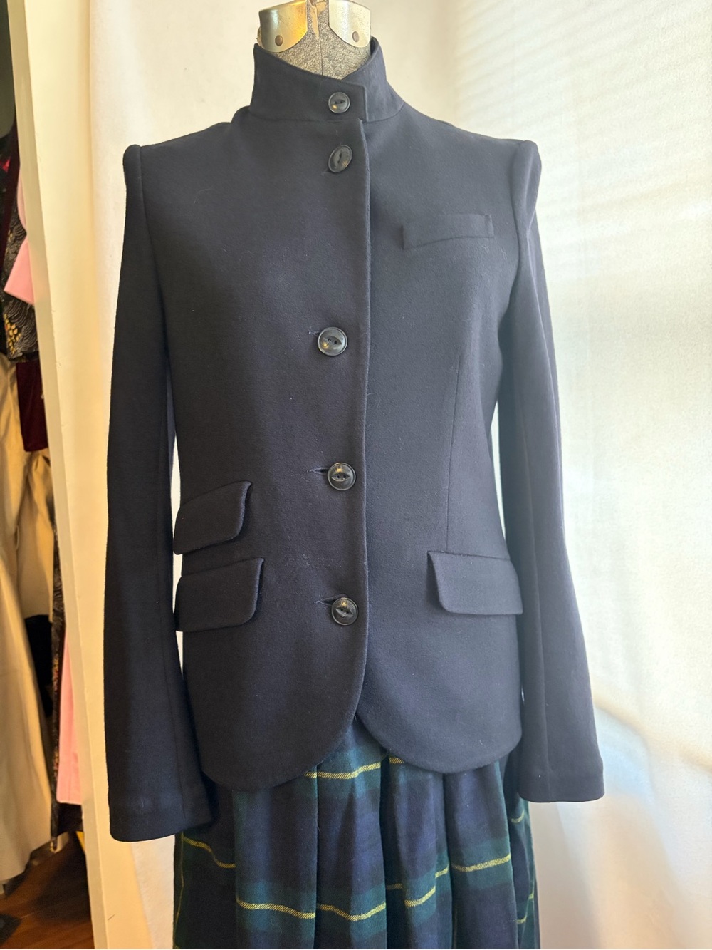 Rag & Bone navy Slade blazer jacket military style